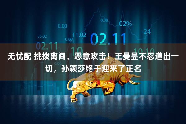 无忧配 挑拨离间、恶意攻击！王曼昱不忍道出一切，孙颖莎终于迎来了正名
